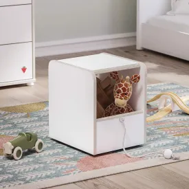 Cilek Montes White Toy Box/puff