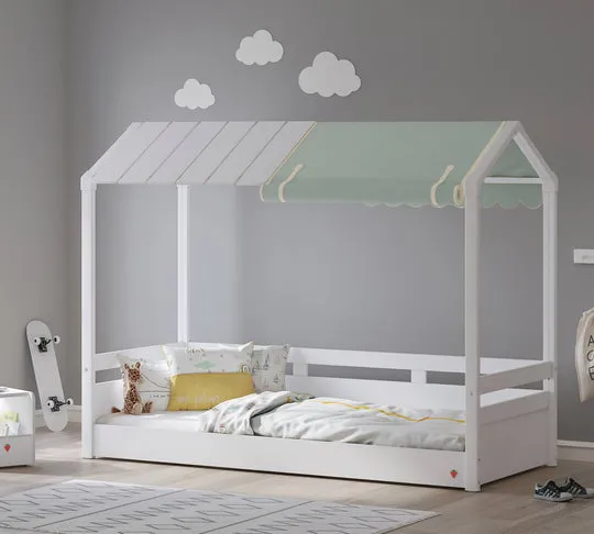 Cilek Montes White Wooden-Semi Roof