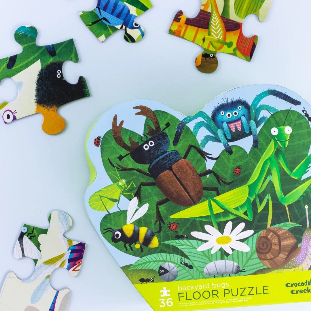 Classic Floor Puzzle 36 Piece - Backyard Bugs