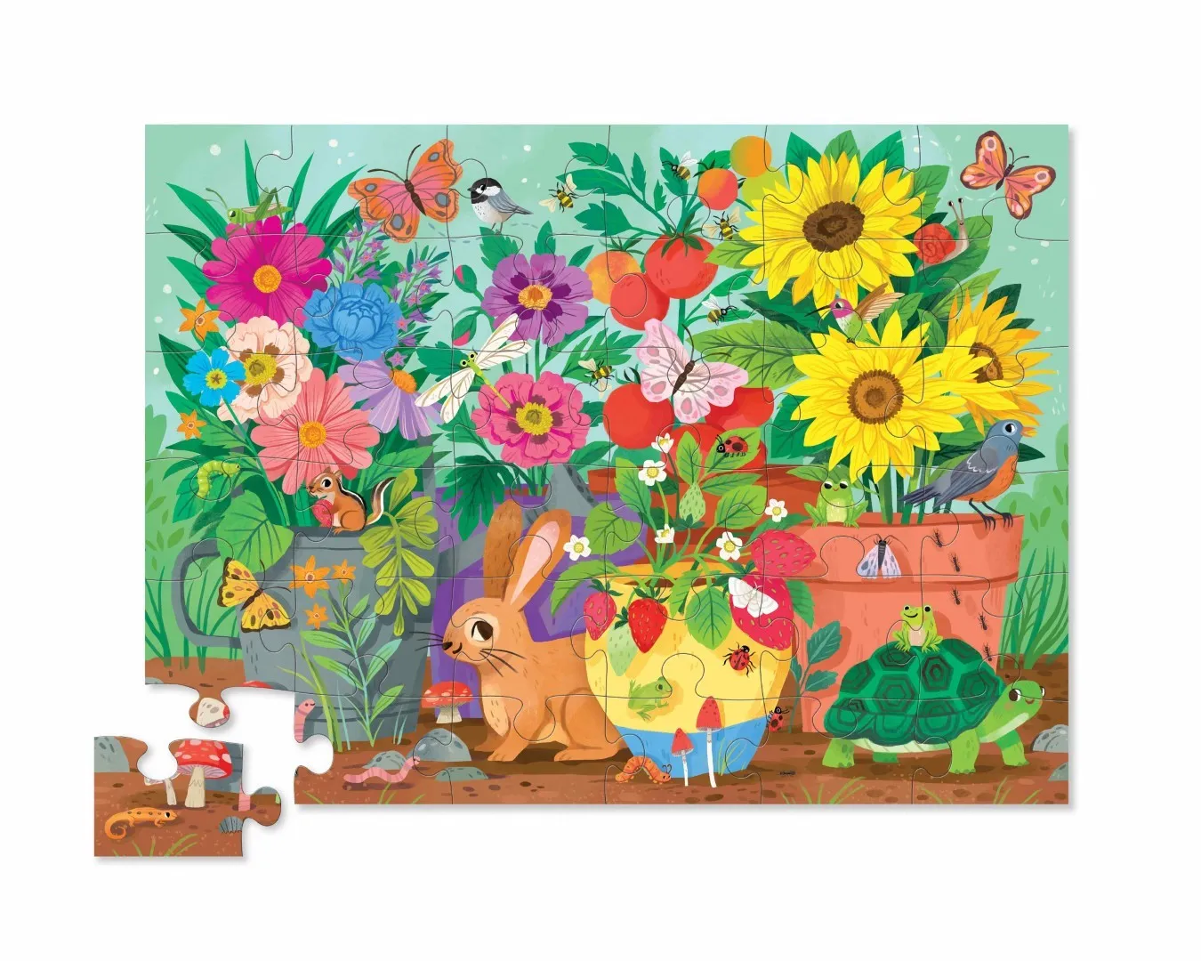 Classic Floor Puzzle 36 Piece - Garden Friends