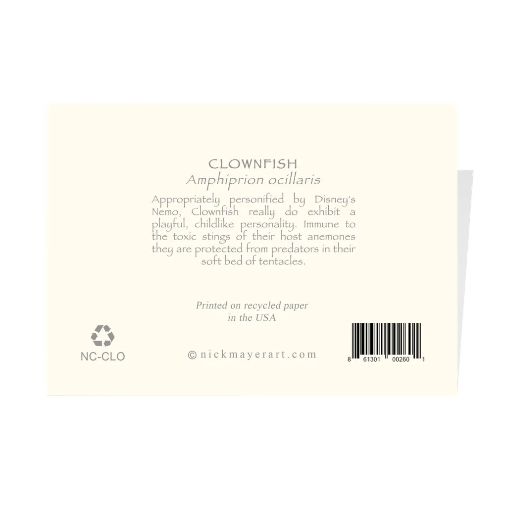 Clownfish Notecards