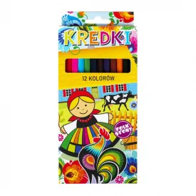 Coloured Pencils 12 pieces - Lowicz pattern