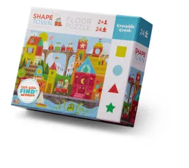 Crocodile Creek - Puzzle 24pcs - Shape Town