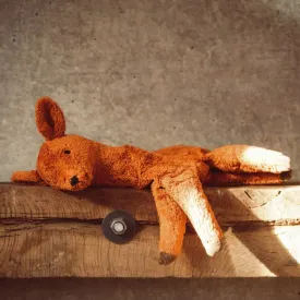 Cuddly Deer Toy/Heat Pack in Organic Cotton/Lambswool - Small