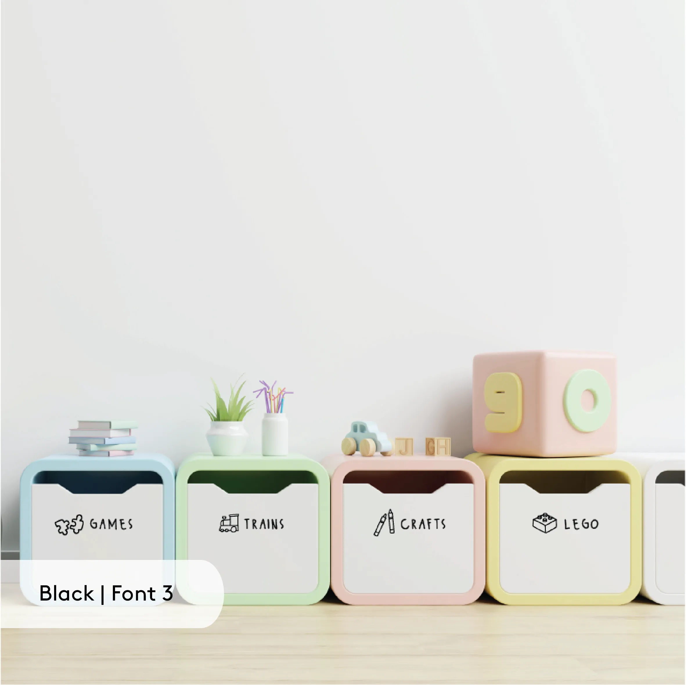 Custom Toy Bin Label