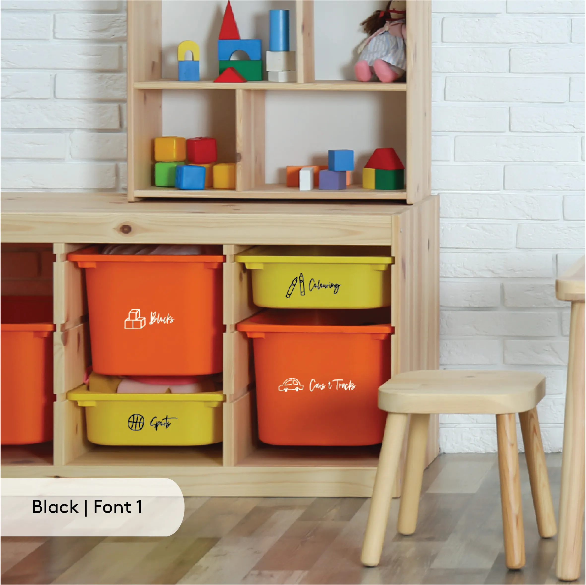 Custom Toy Bin Label