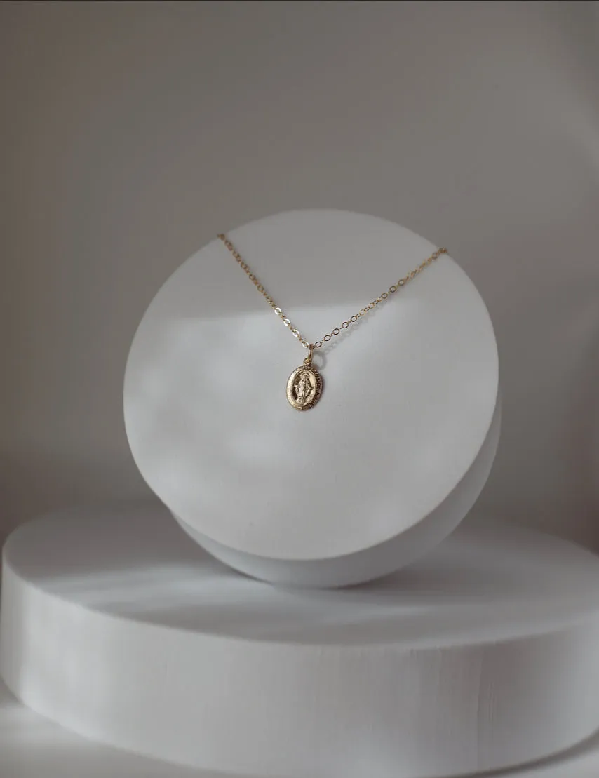 Dainty Miraculous Medal Necklace