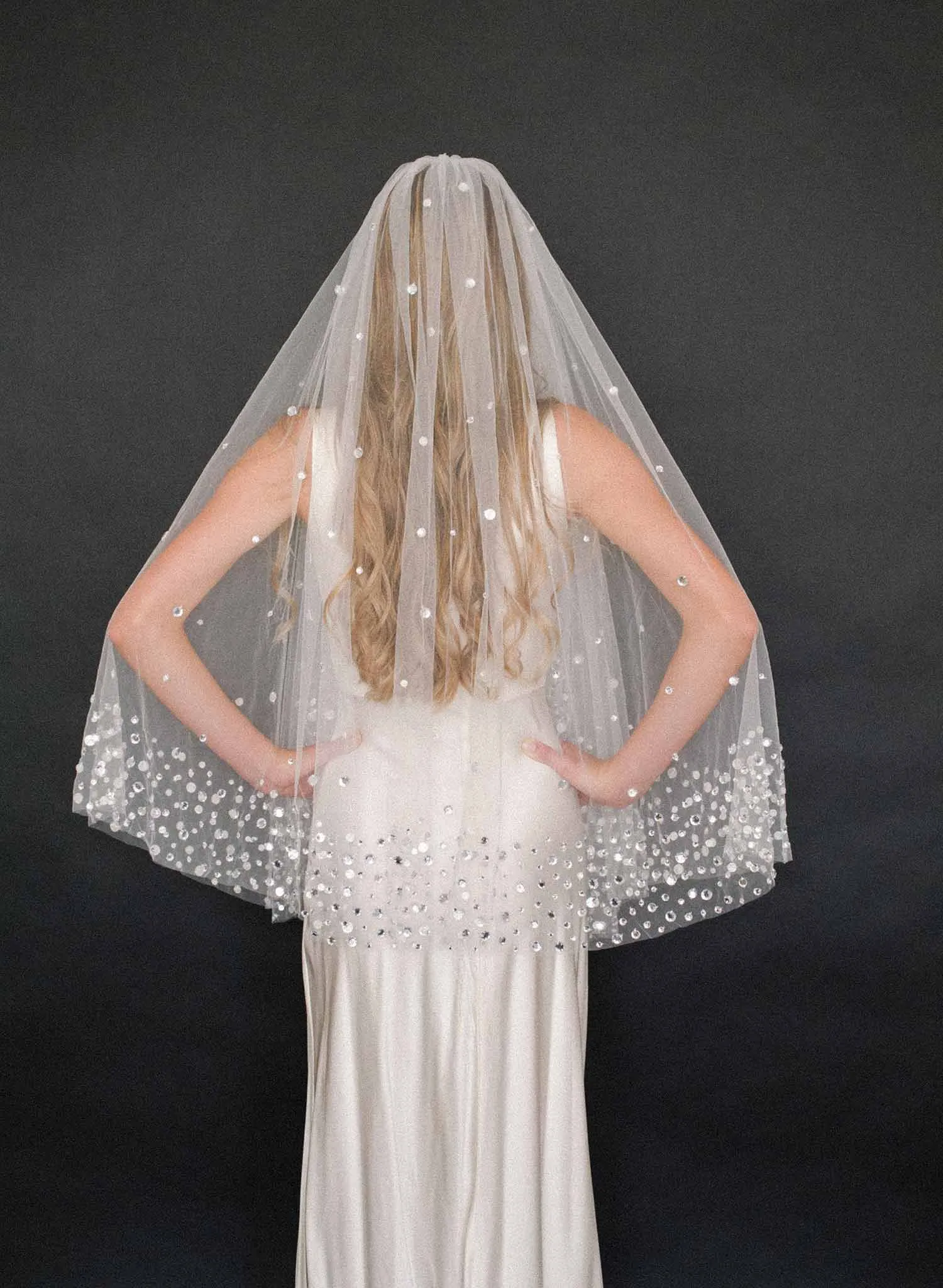 Deco crystal fantasy veil - Style #2001
