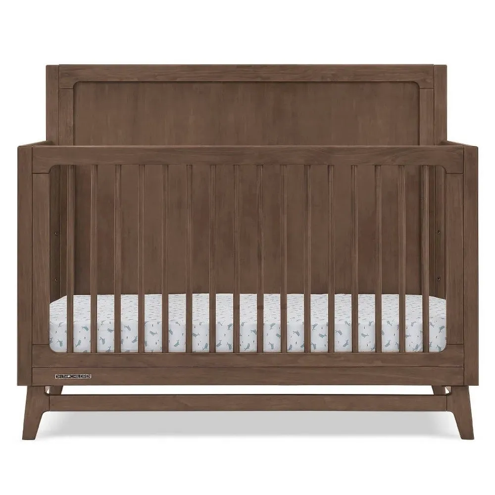 Delta Children Spencer 6-in-1 Convertible Crib - Teak Brown (See Description)