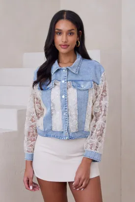 Denim Lace Jacket