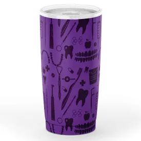 Dental Pattern Purple Tumbler
