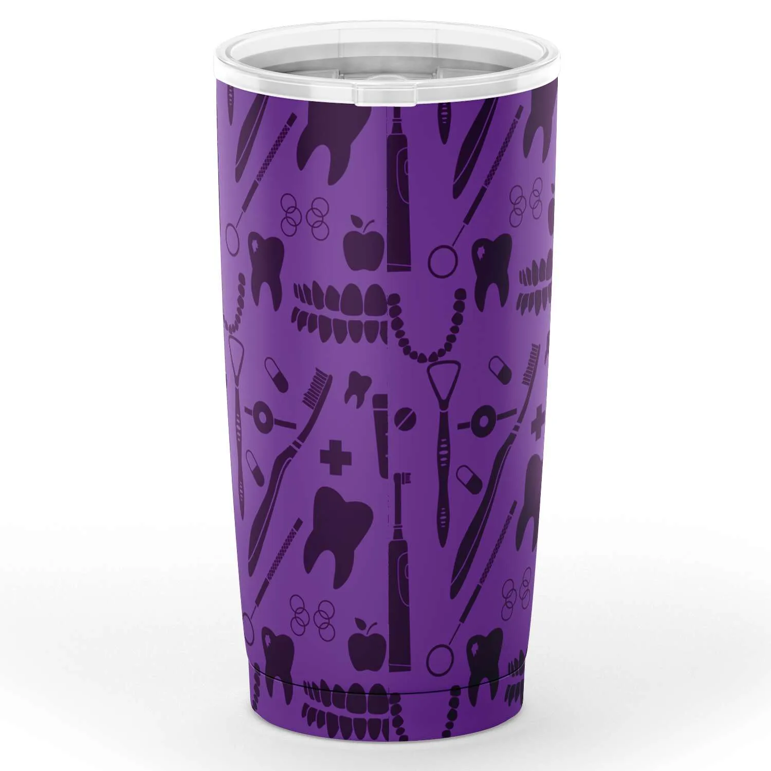 Dental Pattern Purple Tumbler