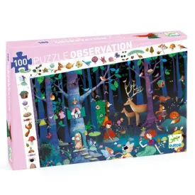 Djeco Observation Puzzle Enchanted Forest 100pc