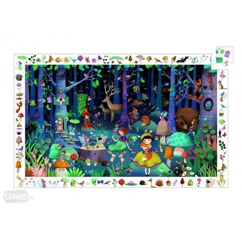 Djeco Observation Puzzle Enchanted Forest 100pc