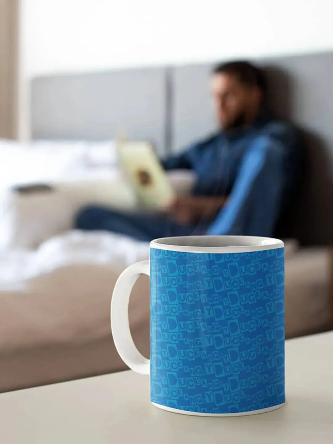 Donald Keeping It Lazy - White Ceramic Coffee Mug