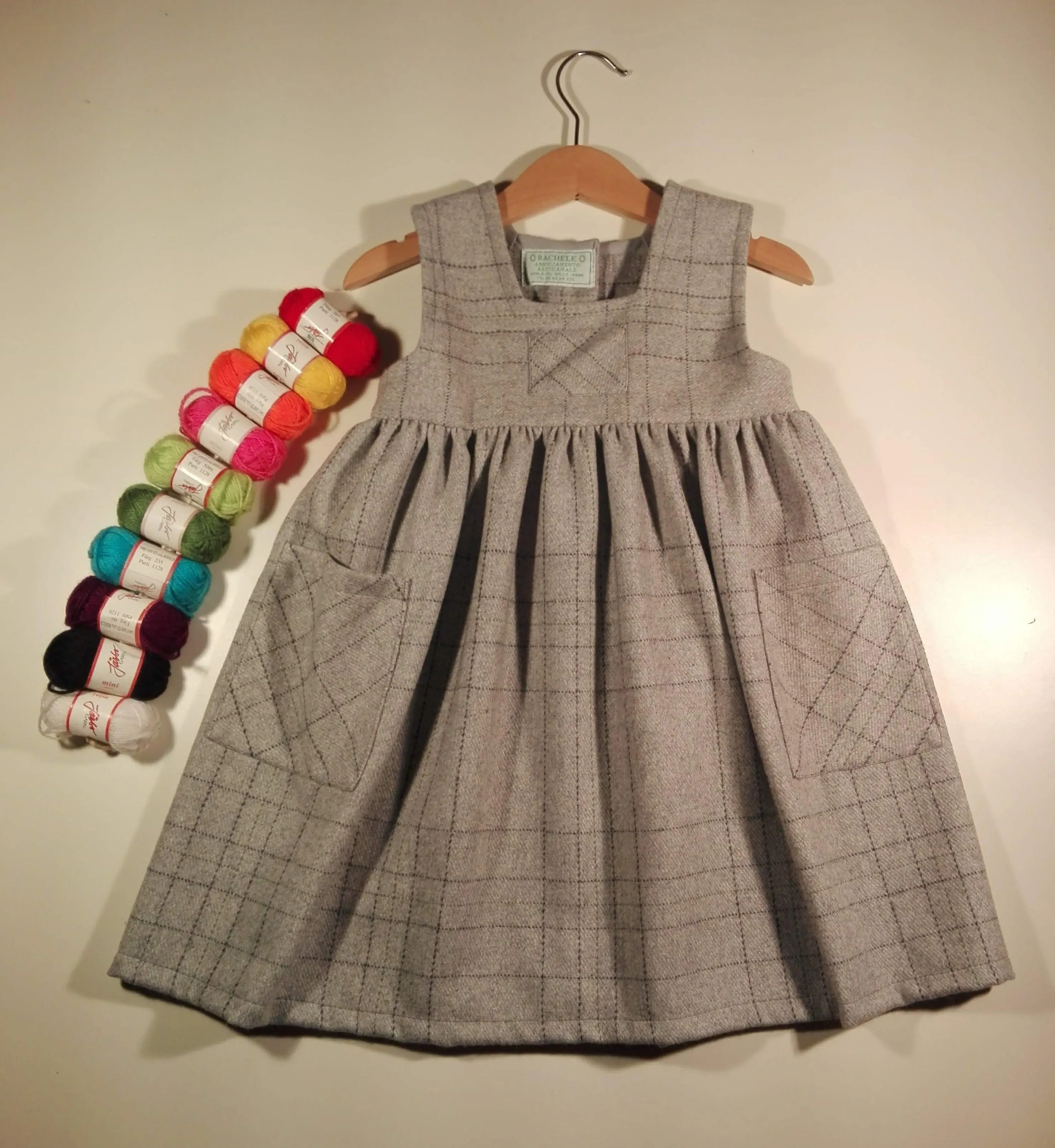 Dress without sleeve in Wool