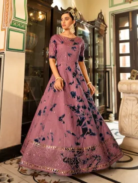 Dusty Cotton Partywear Gown