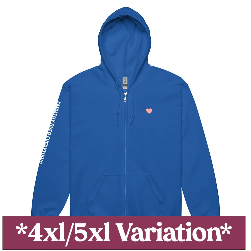 Empathy Over Everything Full Zip Fleece