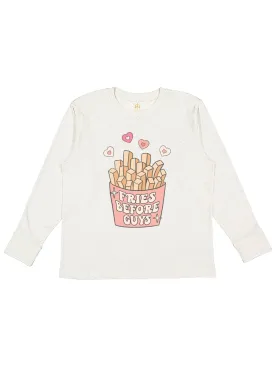 Fries Before Guys Kids Valentine's Day Shirt