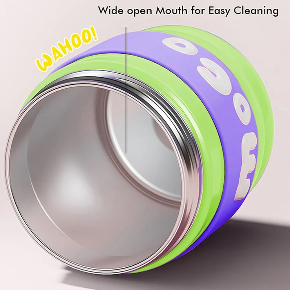 Green & Purple 2 way Lid Style Moco Kids Water, 600 ml