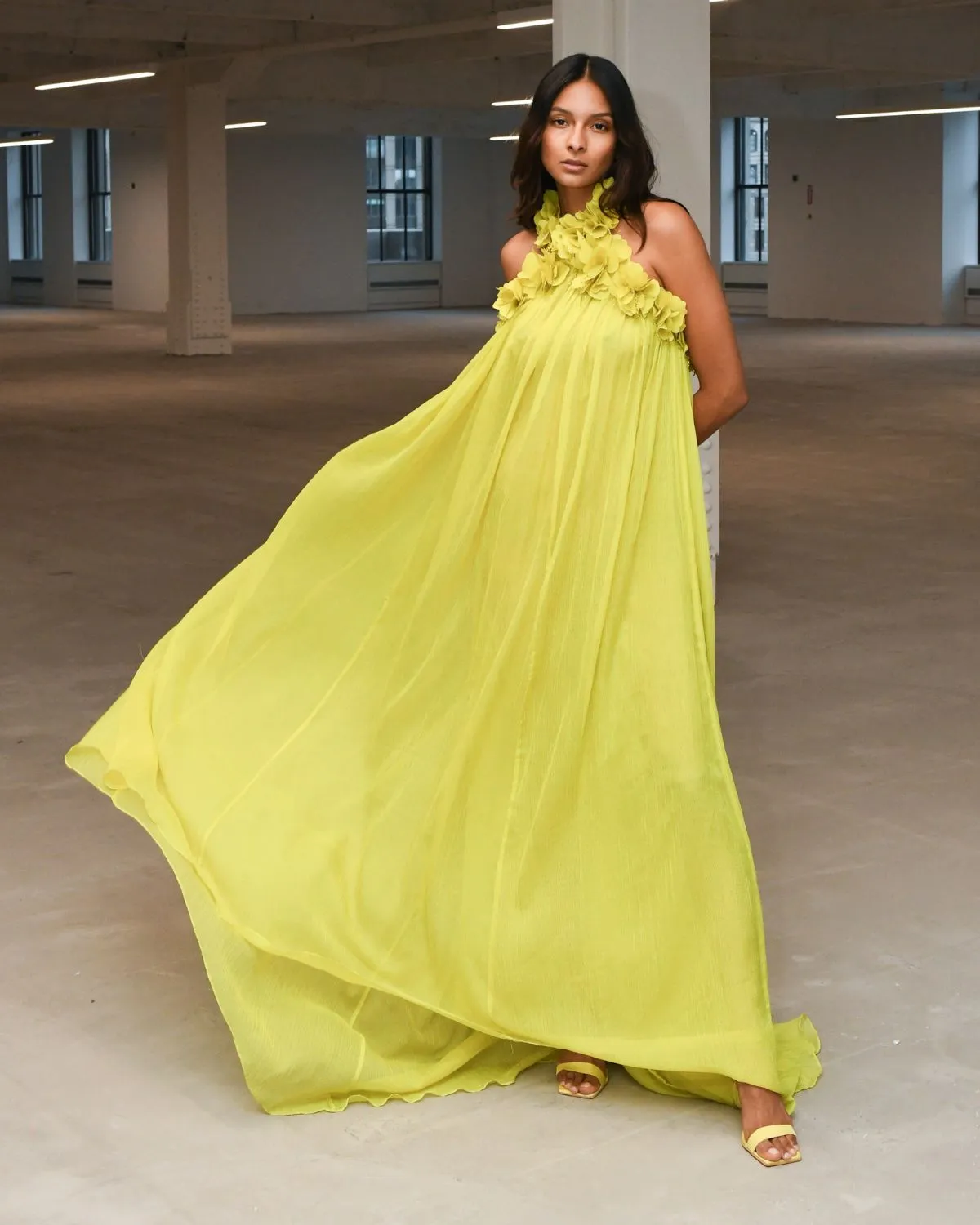 Hand-Embroidered 3D Gown