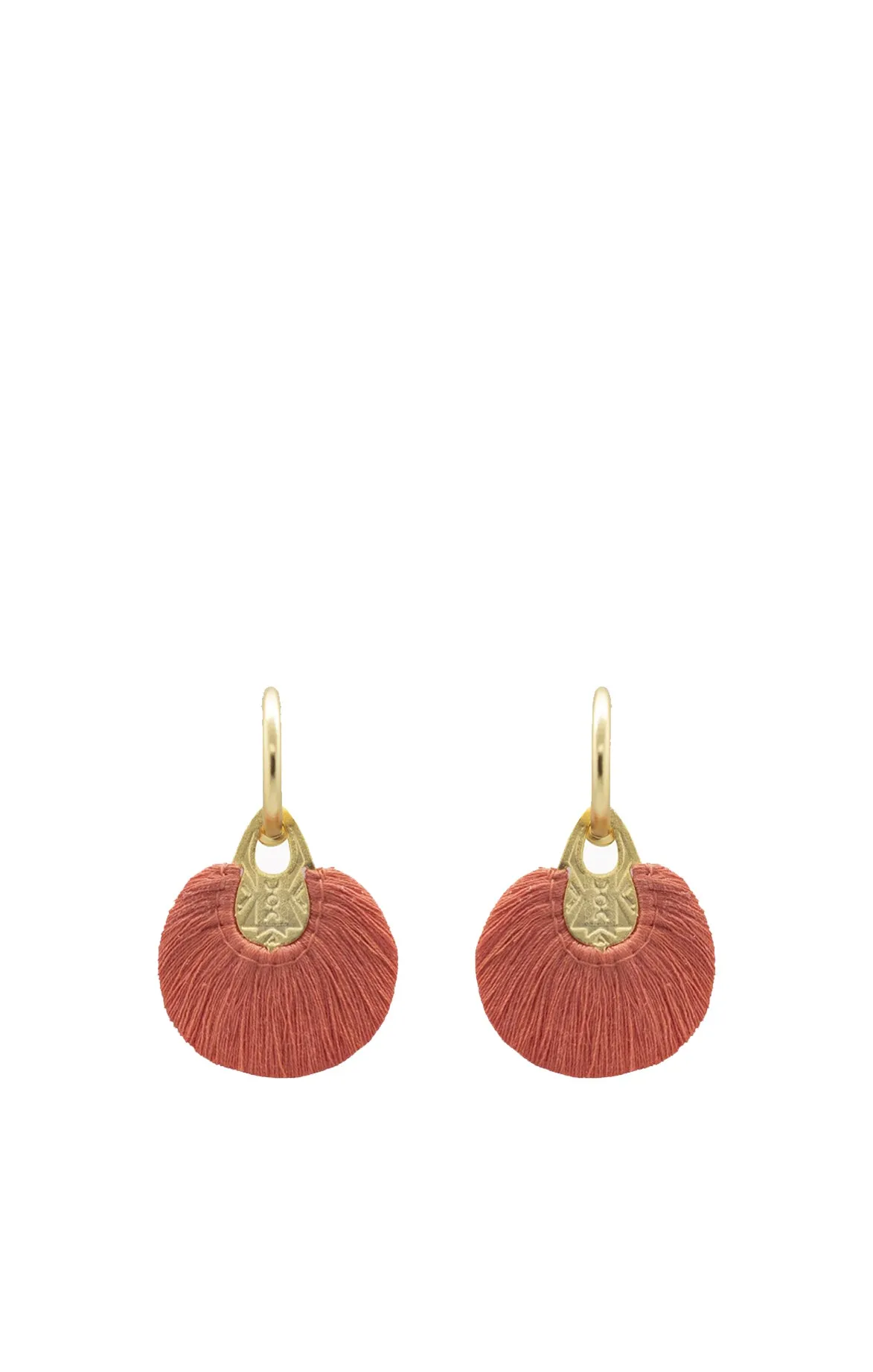 Handwoven Cotton Hoop Earrings