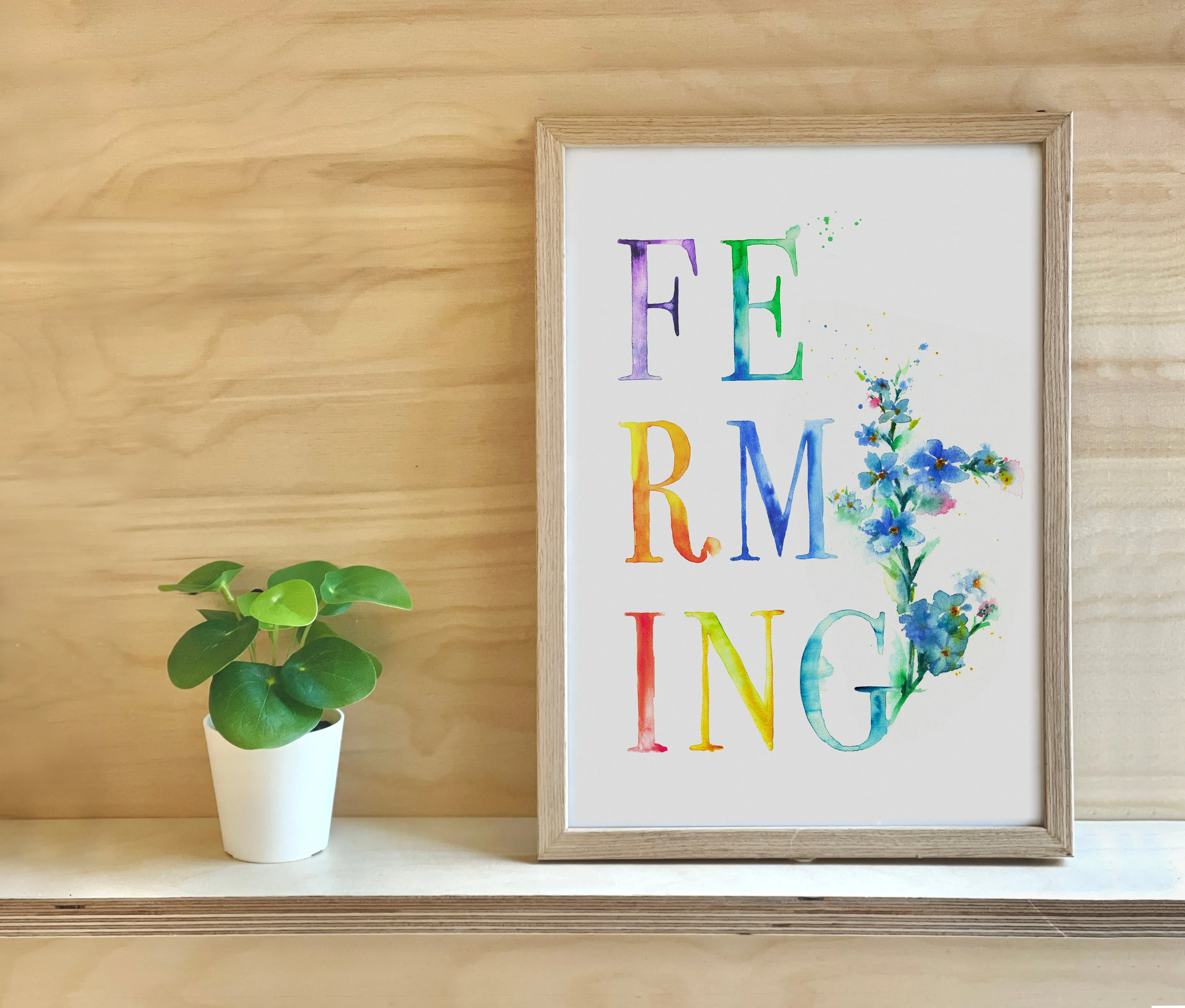 Happy growth, poster A4