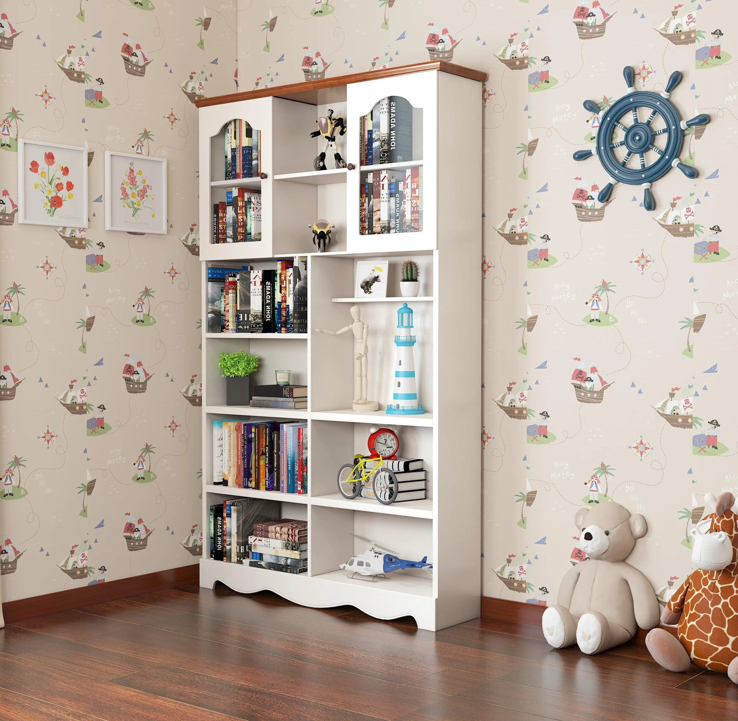 HB Rooms Broncos Bookcase (8830#)
