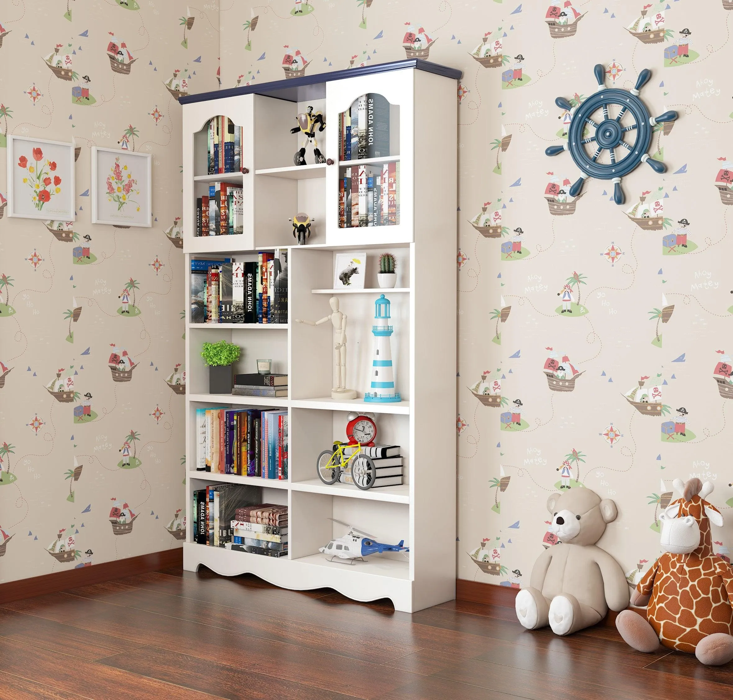 HB Rooms Broncos Bookcase (8830#)