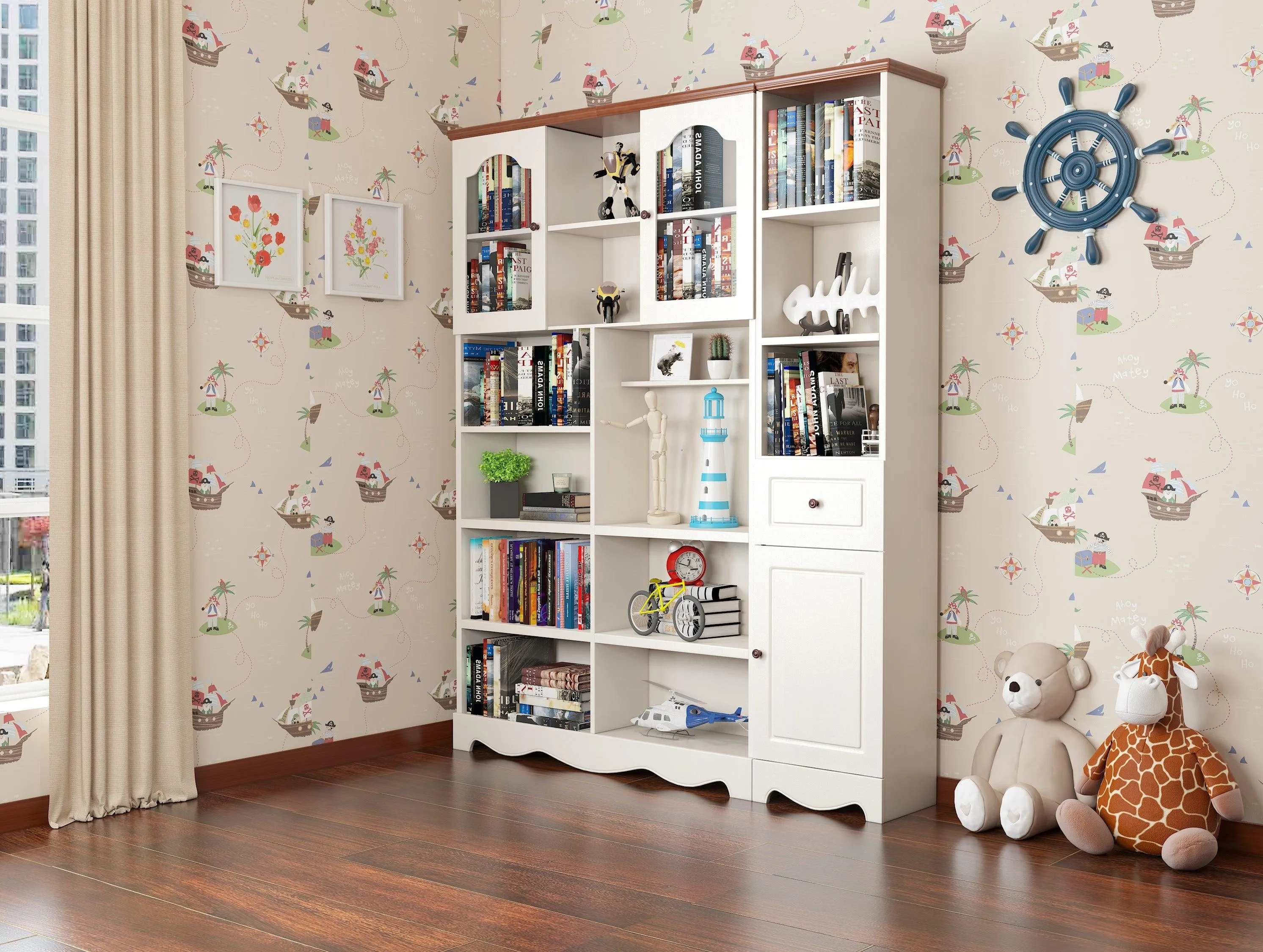 HB Rooms Broncos Bookcase (8830#)