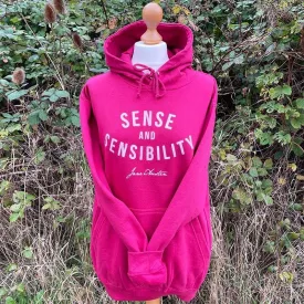 Jane Austen Sense And Sensibility Hoodie in Pink