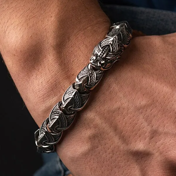 Jormungandr Bracelet - Bronze or Sterling Silver
