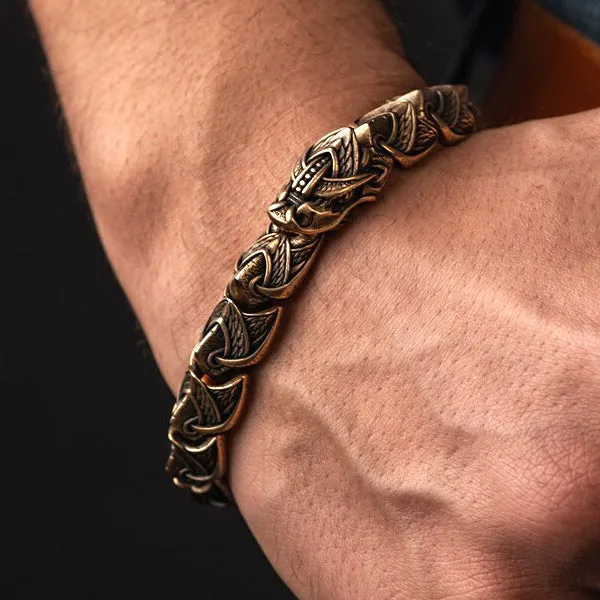 Jormungandr Bracelet - Bronze or Sterling Silver
