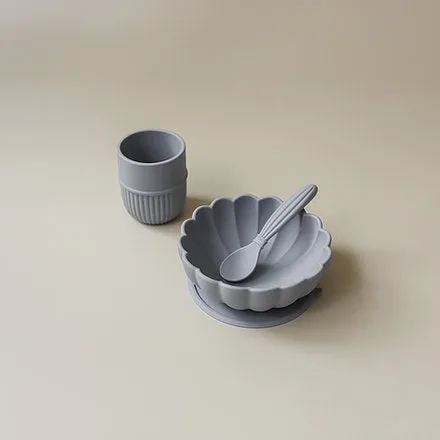Kiku Silicone Baby & Toddler Feeding Set - Bluebell