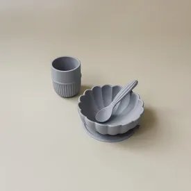 Kiku Silicone Baby & Toddler Feeding Set - Bluebell