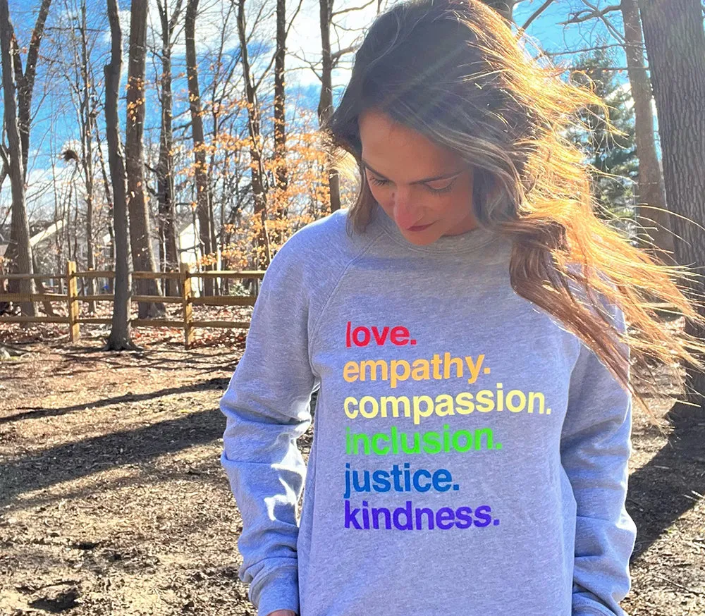 'Kindness Is' Pride Crewneck Fleece