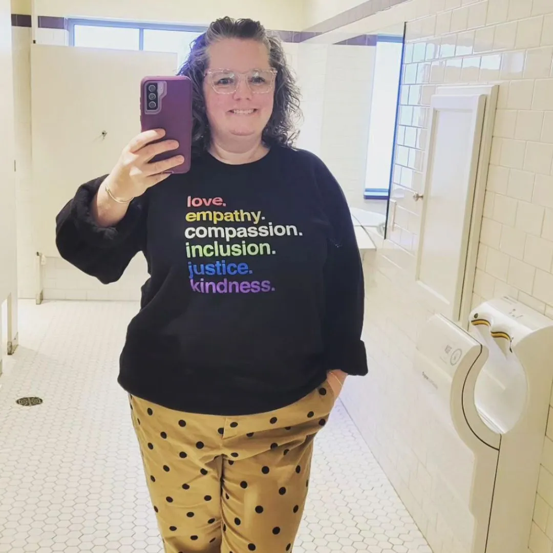 'Kindness Is' Pride Crewneck Fleece