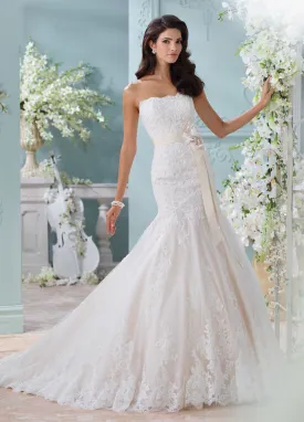 Last Dress In Store; Size: 12, Color: Ivory/Petal | Martin Thornburg - Thea - 116225