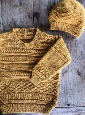 Little Cupcakes Goldie Sweater & Hat LF40 1-10Yrs Knitting Pattern 8ply/DK