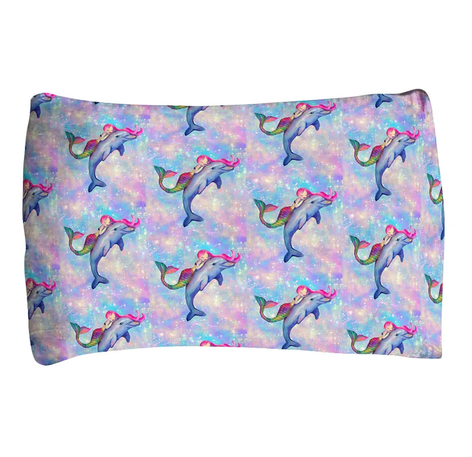Mermaid and Dolphin Pillowcase Set
