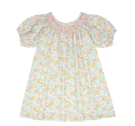 MINNOW~ Hawaiian floral raglan smocked dress