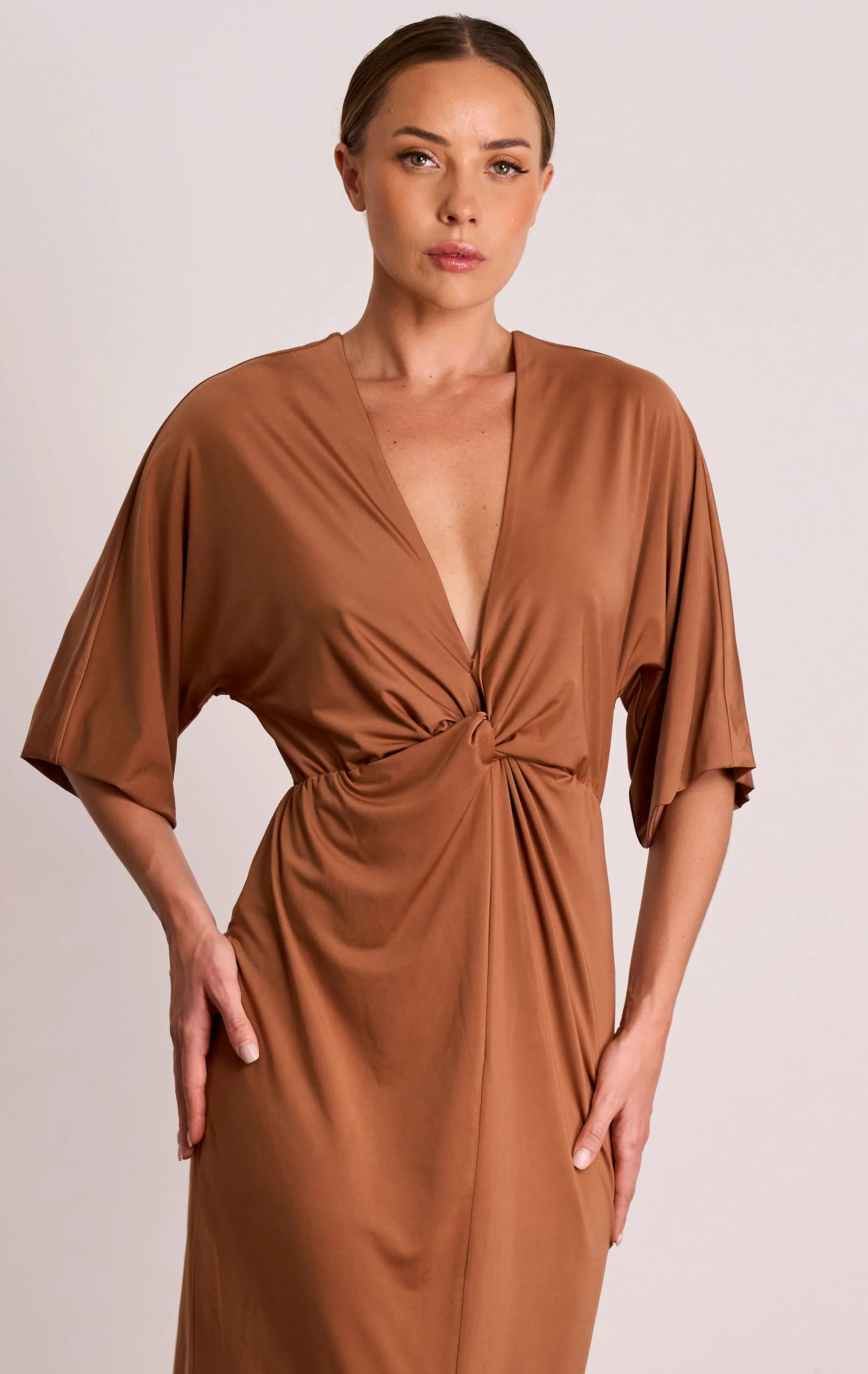 Nirvana Drape Midi Dress