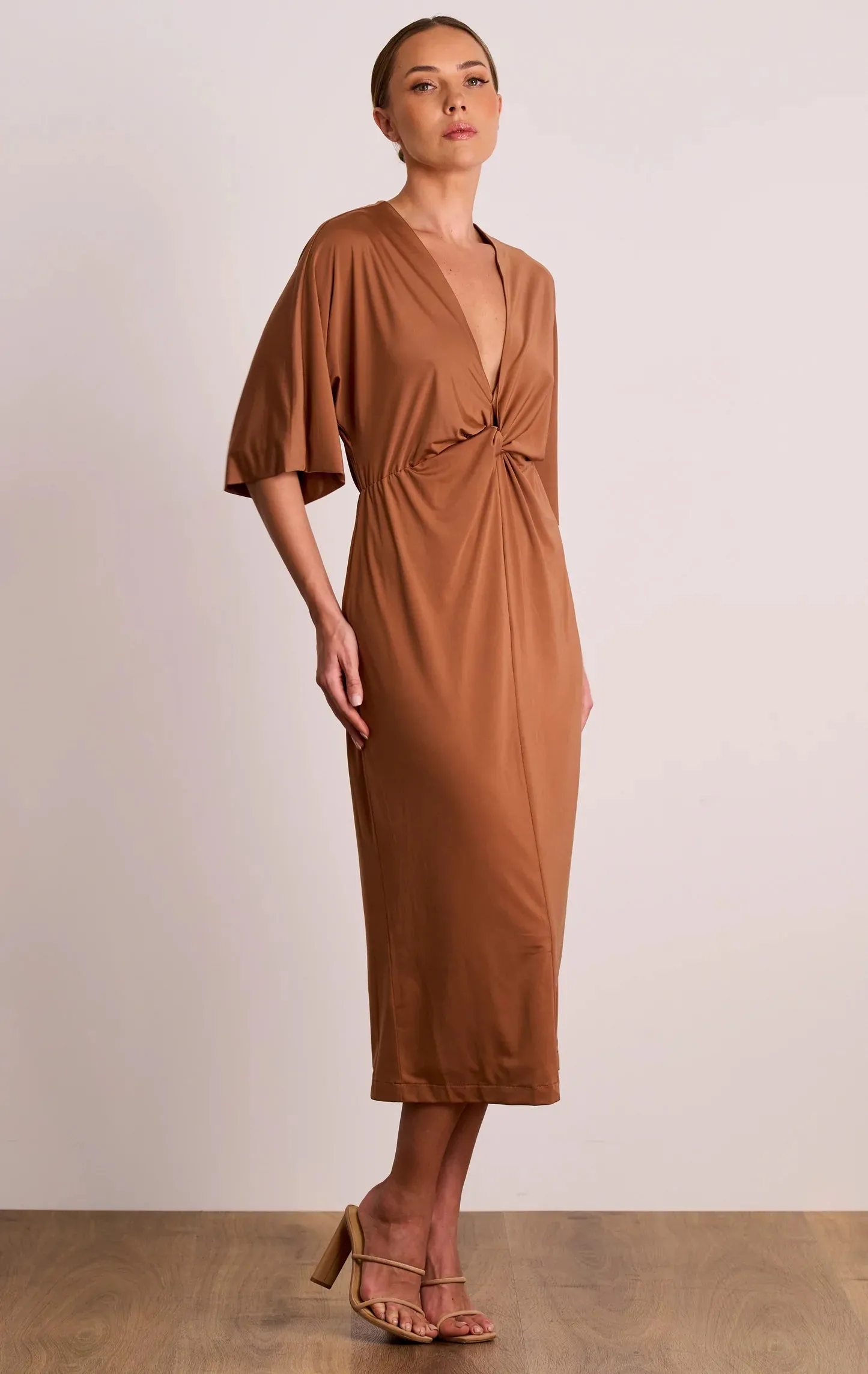 Nirvana Drape Midi Dress