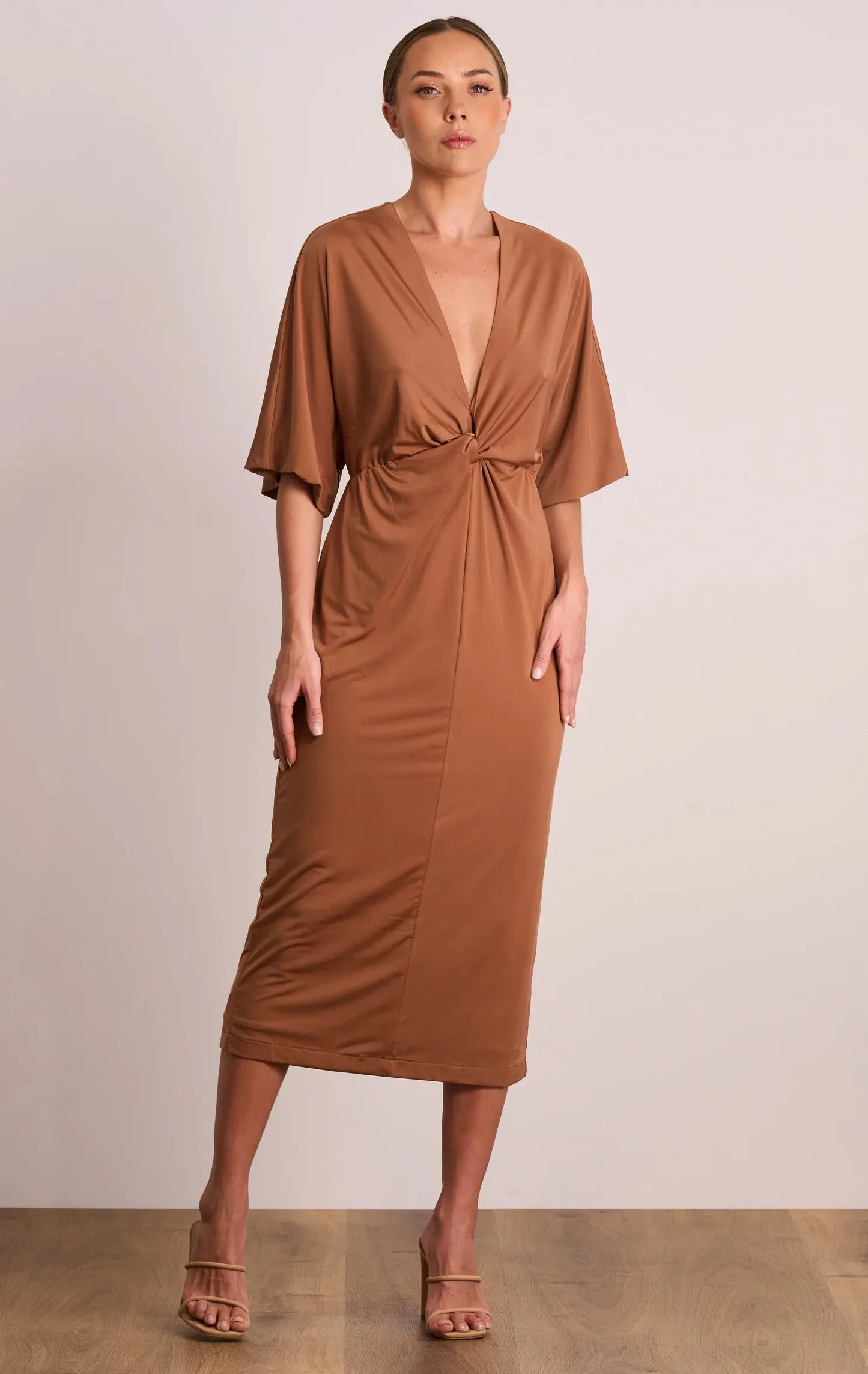 Nirvana Drape Midi Dress