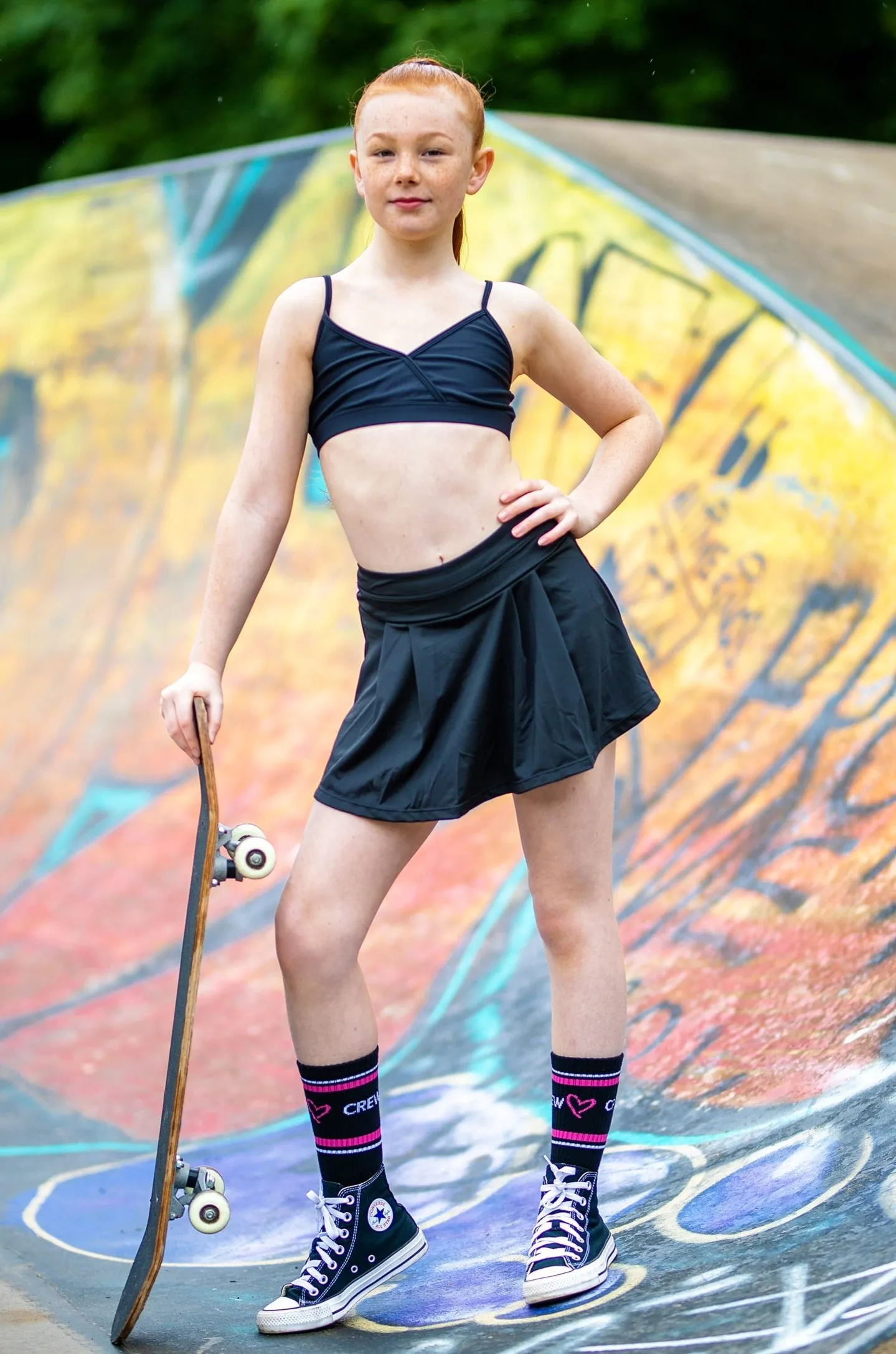 Oh La La - The Colour Pop Top - Black - FINAL SALE
