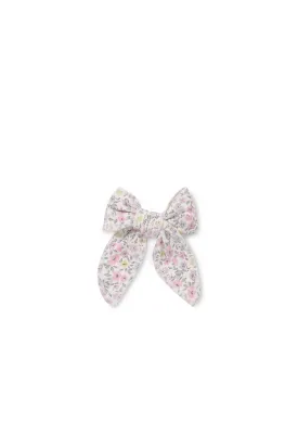 Organic Cotton Bow - Fifi Mini Slightly Pink