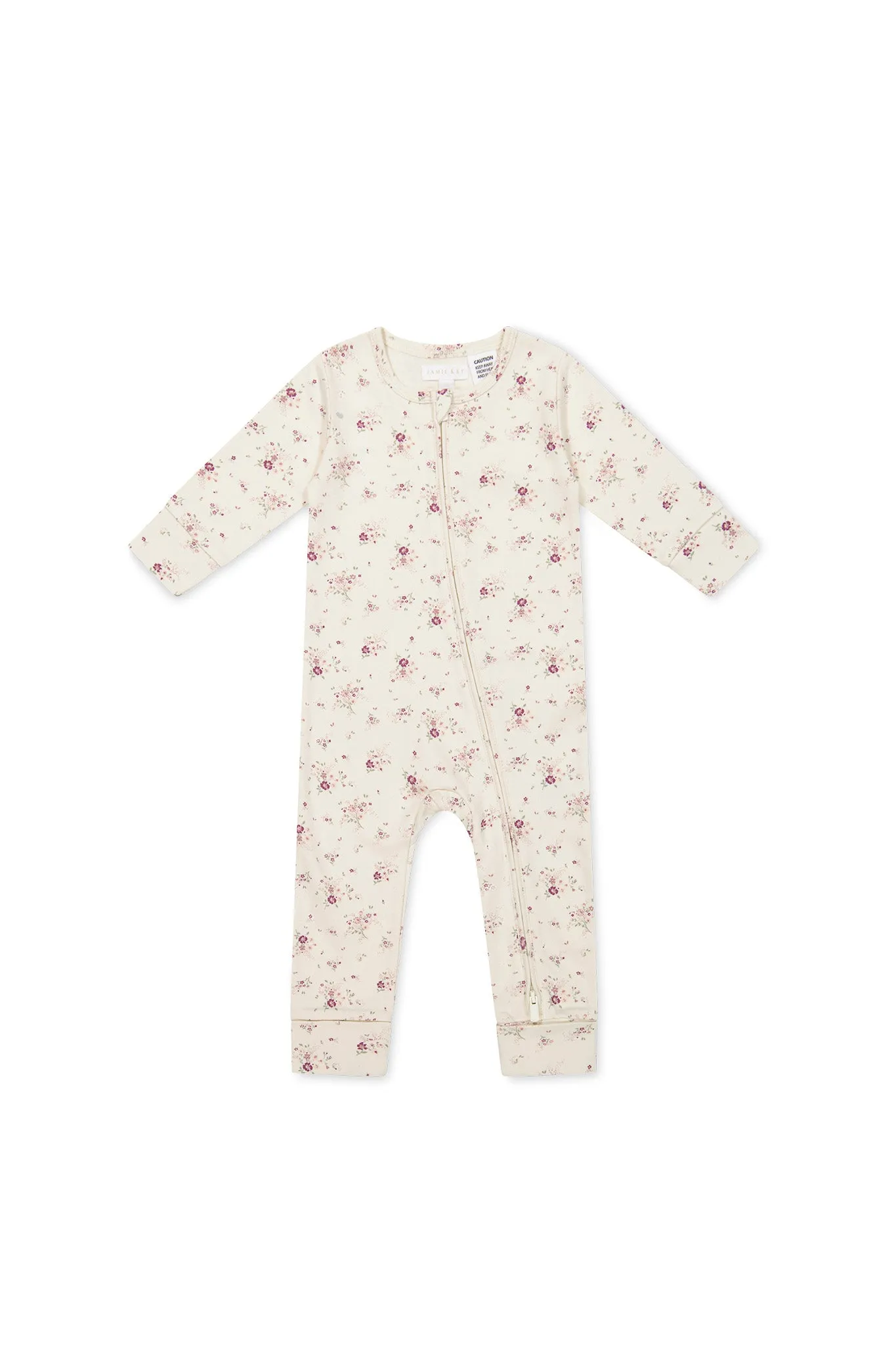 Organic Cotton Frankie Onepiece - Sweet William Floral Natural