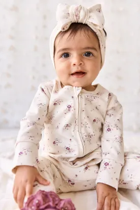 Organic Cotton Frankie Onepiece - Sweet William Floral Natural