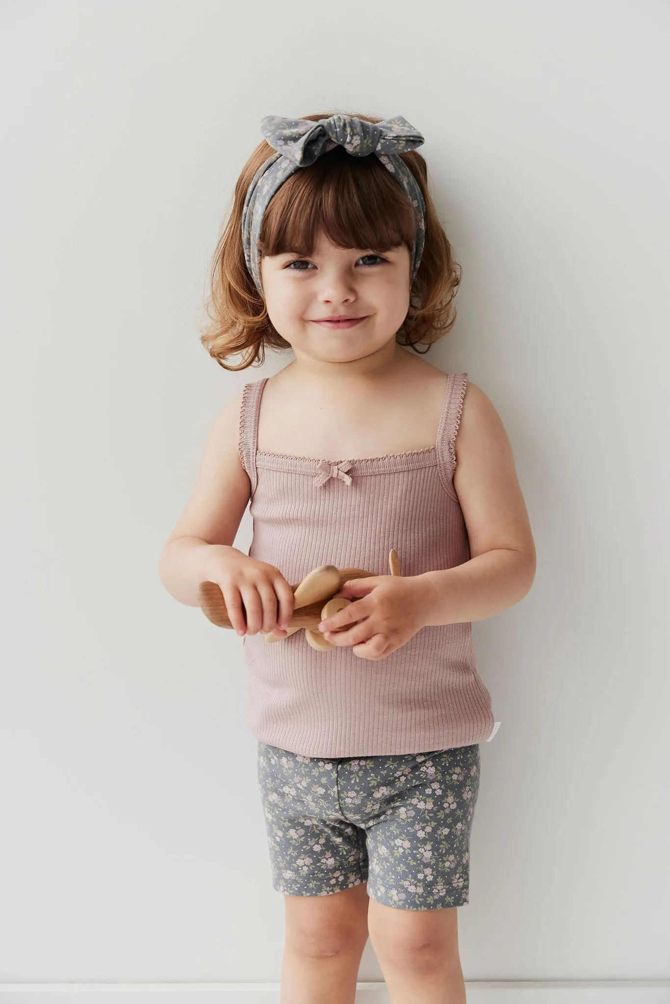 Organic Cotton Headband - Rosalie Floral Lava