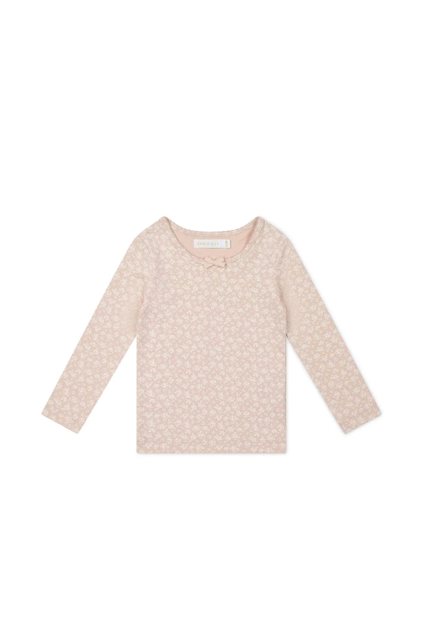 Organic Cotton Long Sleeve Top - Rosalie Field Rose